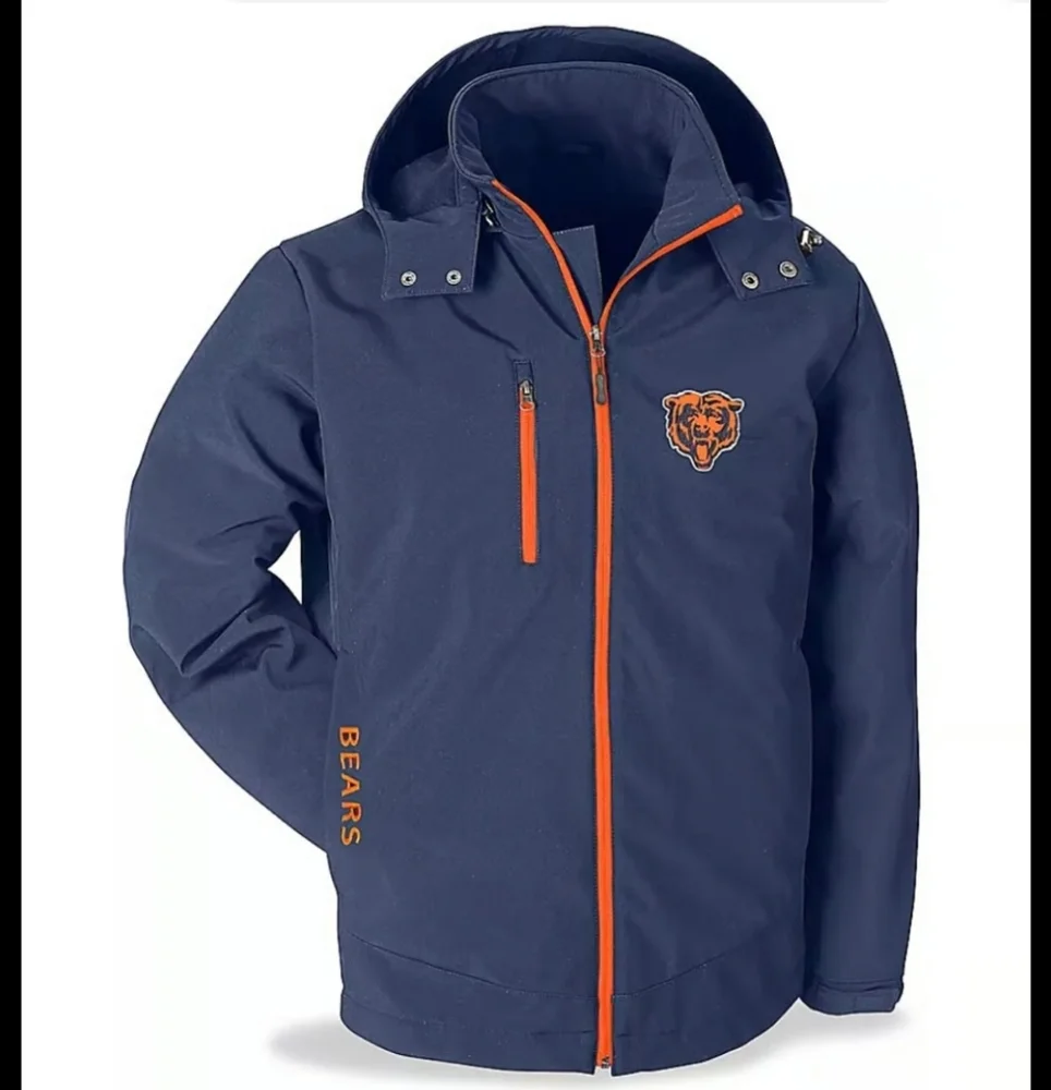 NFL Chicago Bears Men's Navy Softshell Jacket